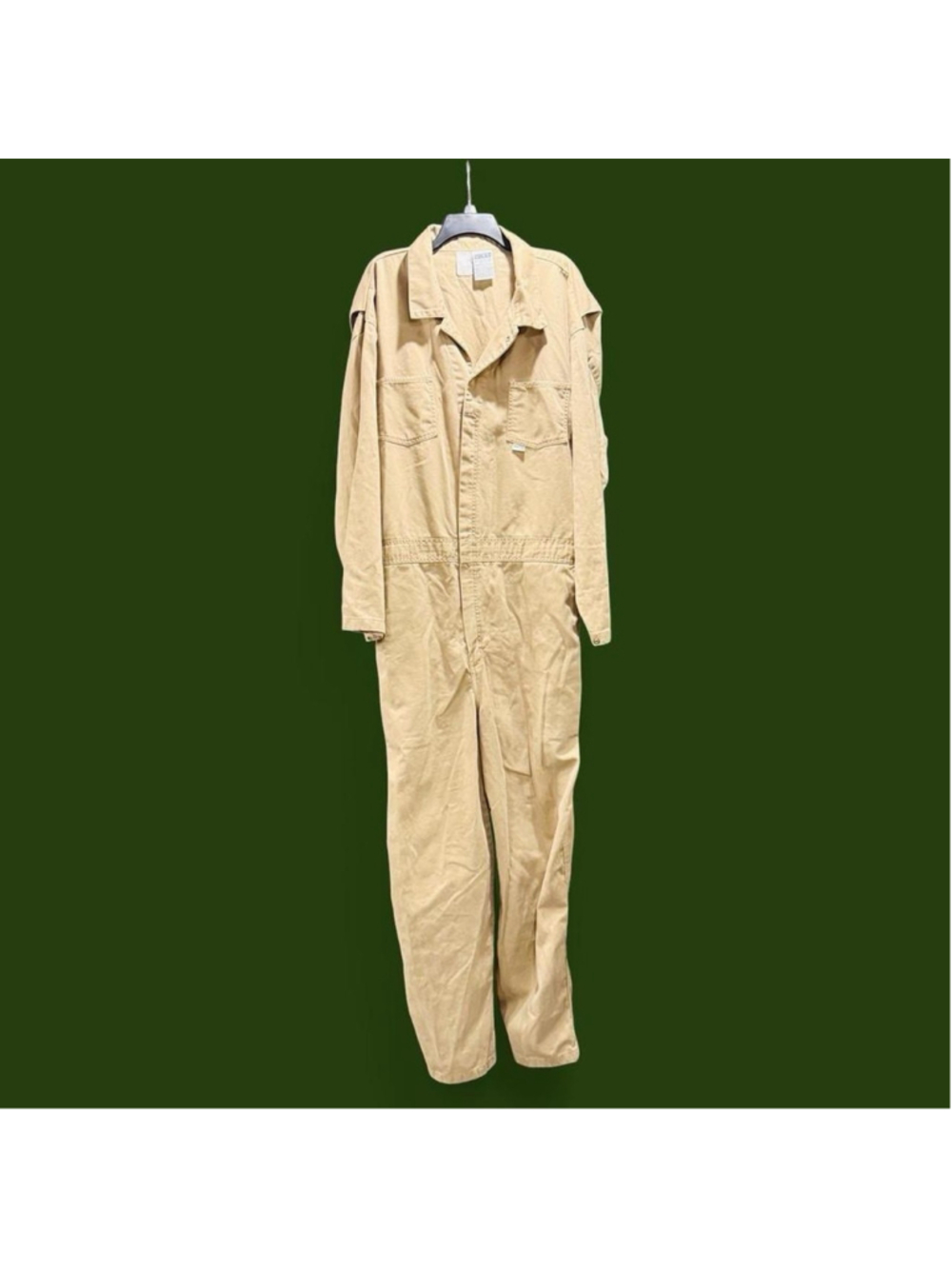 Vintage Indura FR Coveralls Flame Resistant Tan Workwear XL 2XL USA Utility